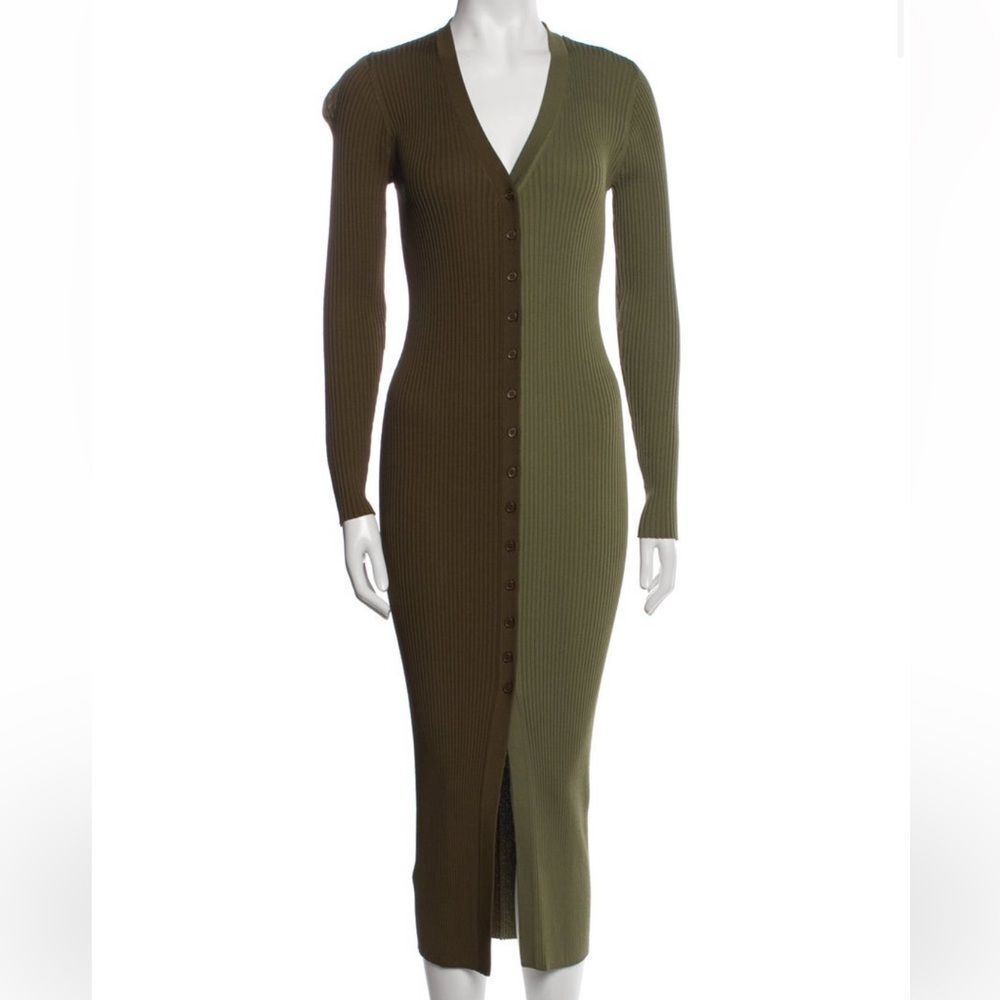 Staud Ribbed Sweater dress - Picture 2 of 4